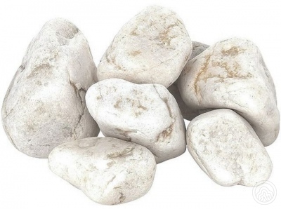 Камни для печи в сауне Кварц шлифованный ведро 10 кг