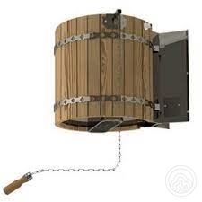 Обливное устройство для бани "Ливень"(+ деревянное обрамление "ТЕРМО")