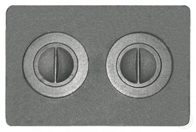 Плита с двумя отверстиями для конфорок П2-7 510х340х15