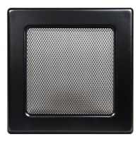 Вентиляционная решетка для камина 170x170 мм черный двойная сетка