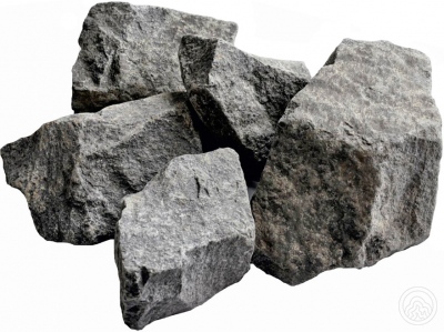 Камень для банной печи Габбро-диабаз мешок 20 кг